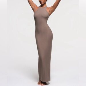 SKIMS SOFT LOUNGE HIGH NECK TANK MAXI DRESS